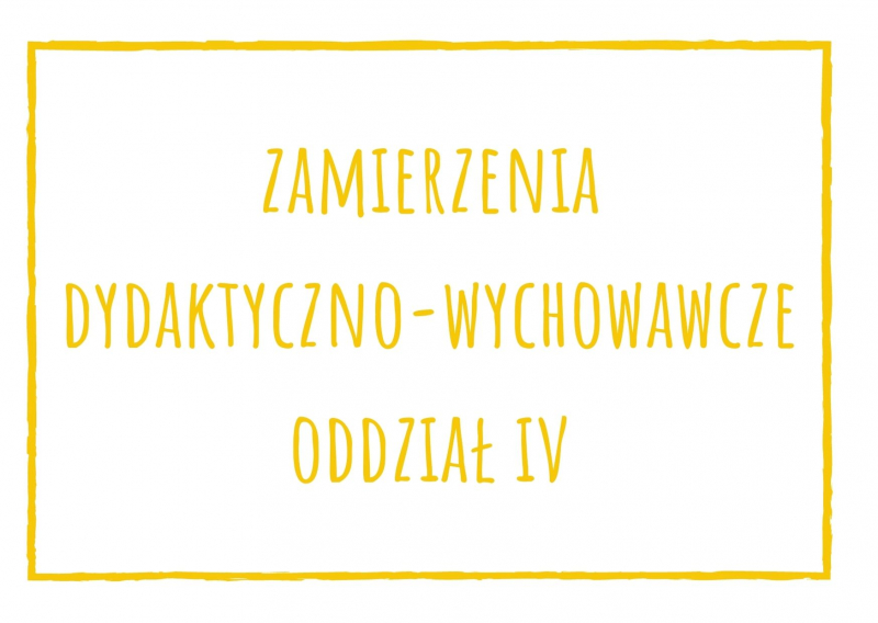 Zamierzenia dydaktyczno-wychowawcze dla oddziału IV na grudzień 2020