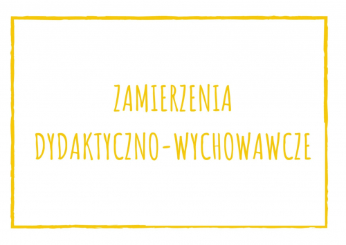 Zamierzenia dydaktyczno-wychowawcze na lipiec 2020